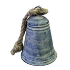 Deko Glocke aus Zink mit Seil 17 cm Antik-Look