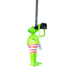 Frosch Spanner hüpfend Gartenfigur
