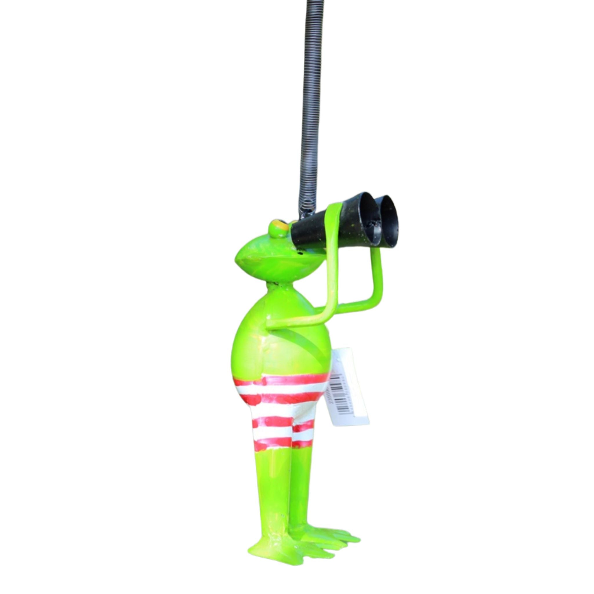 Frosch Spanner hüpfend Gartenfigur