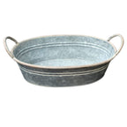Pflanzschale oval mit Griffen Landhaus 37cm