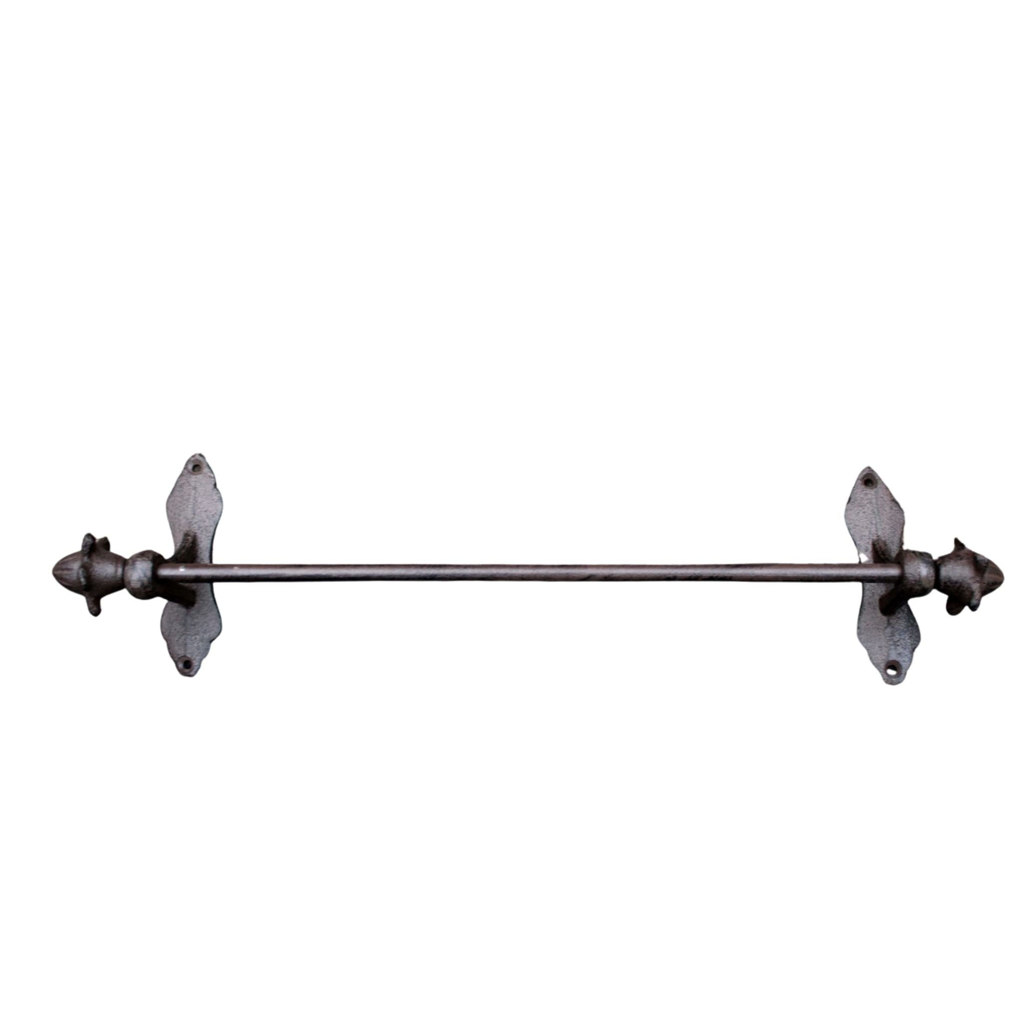 Handtuchhalter Gusseisen antikbraun L48cm