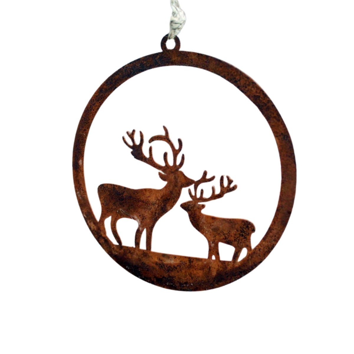 Christbaumschmuck Hirsche Edelrost