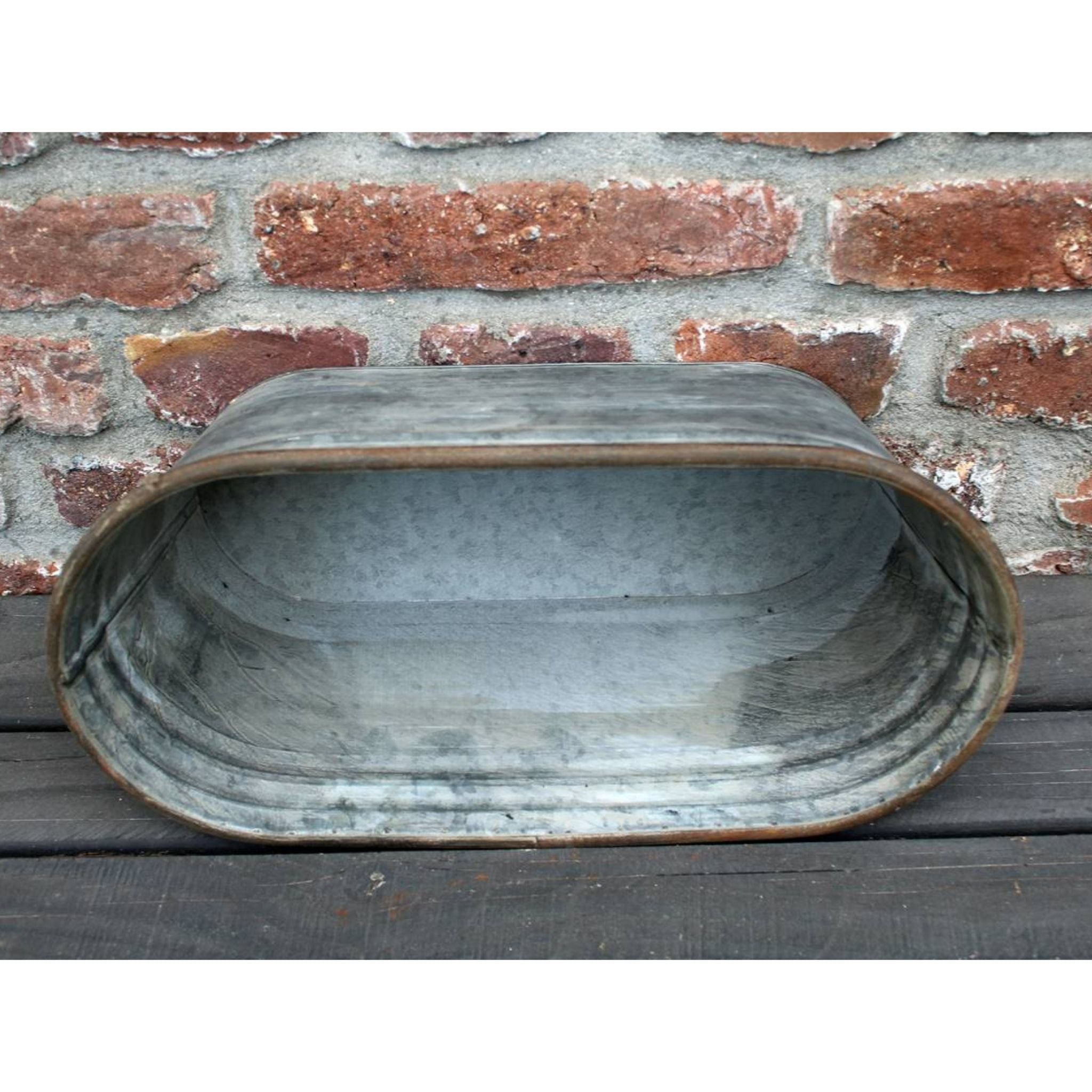 Pflanzschale Zink oval L42cm