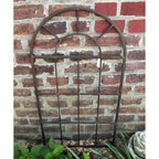 Dekoratives Eisen-Sprossenfenster H85 x B44 cm, dunkelbraun