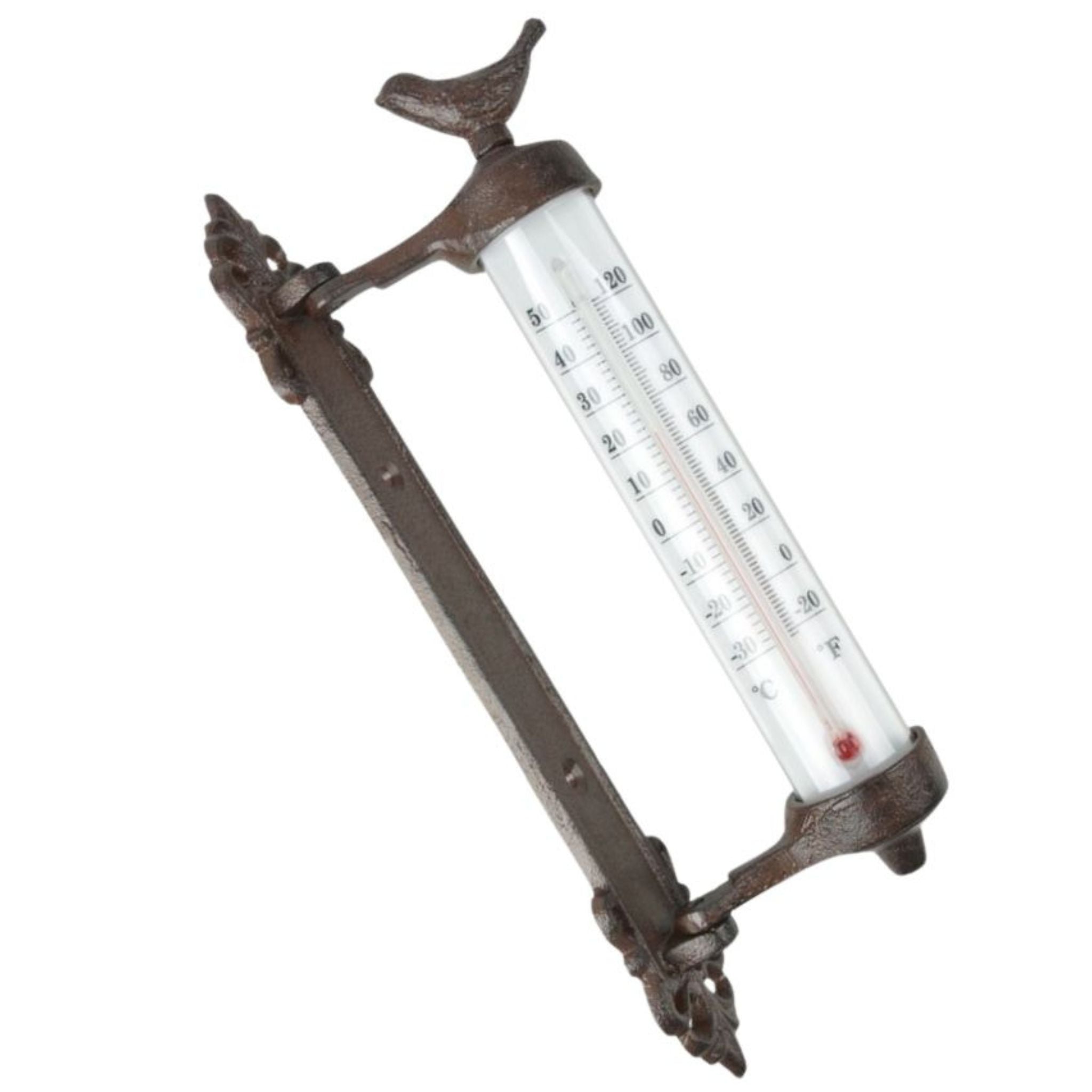 Wand Thermometer Vogel Gusseisen Landhausstil