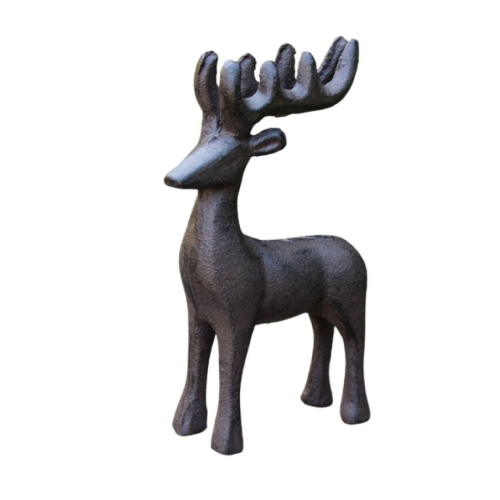 Dekofigur Hirsch Gusseisen