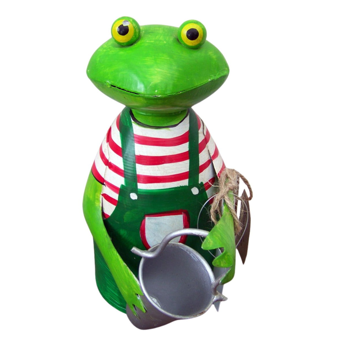 Zaunhocker Frosch mit Eimer