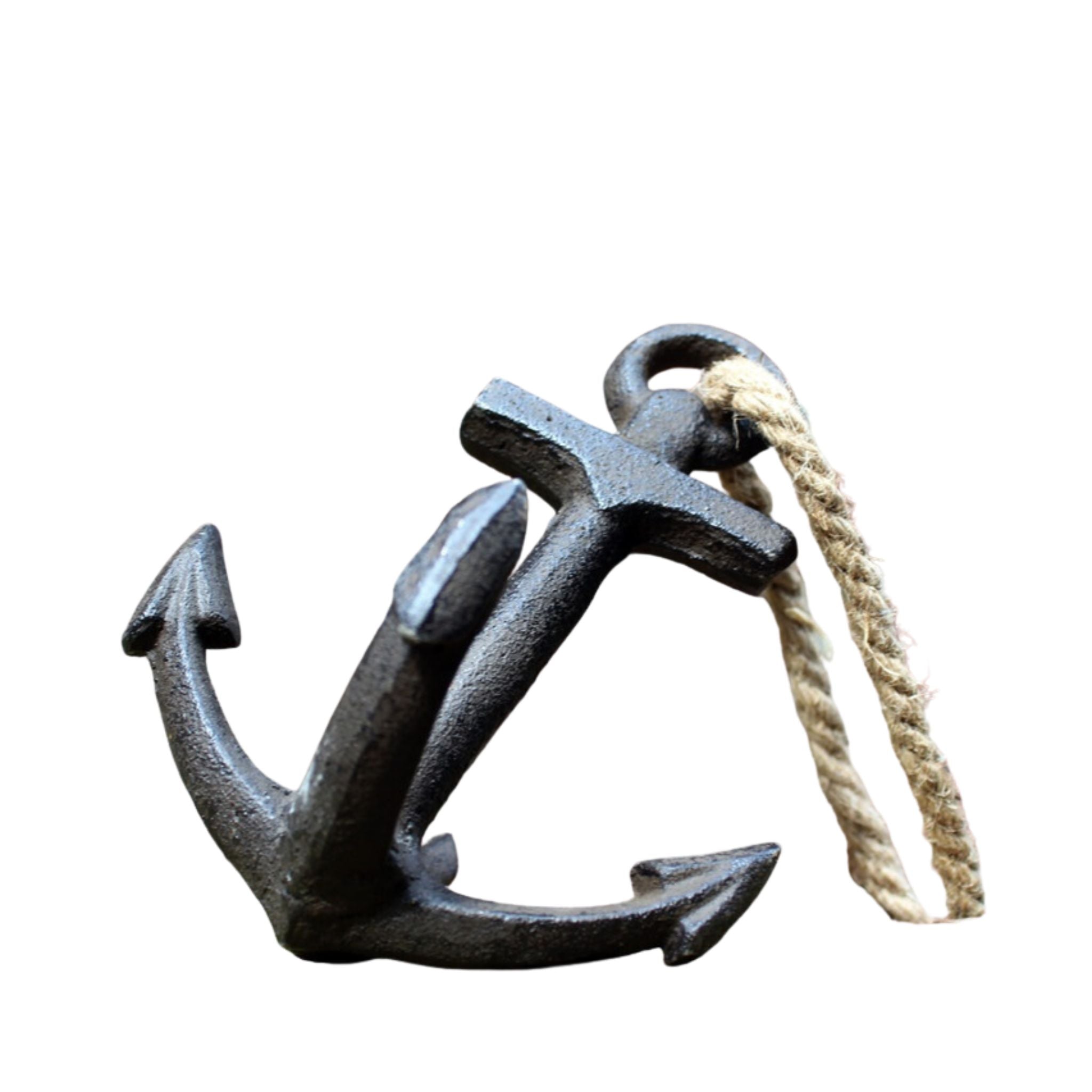 Deko Anker am Seil antikbraun maritim