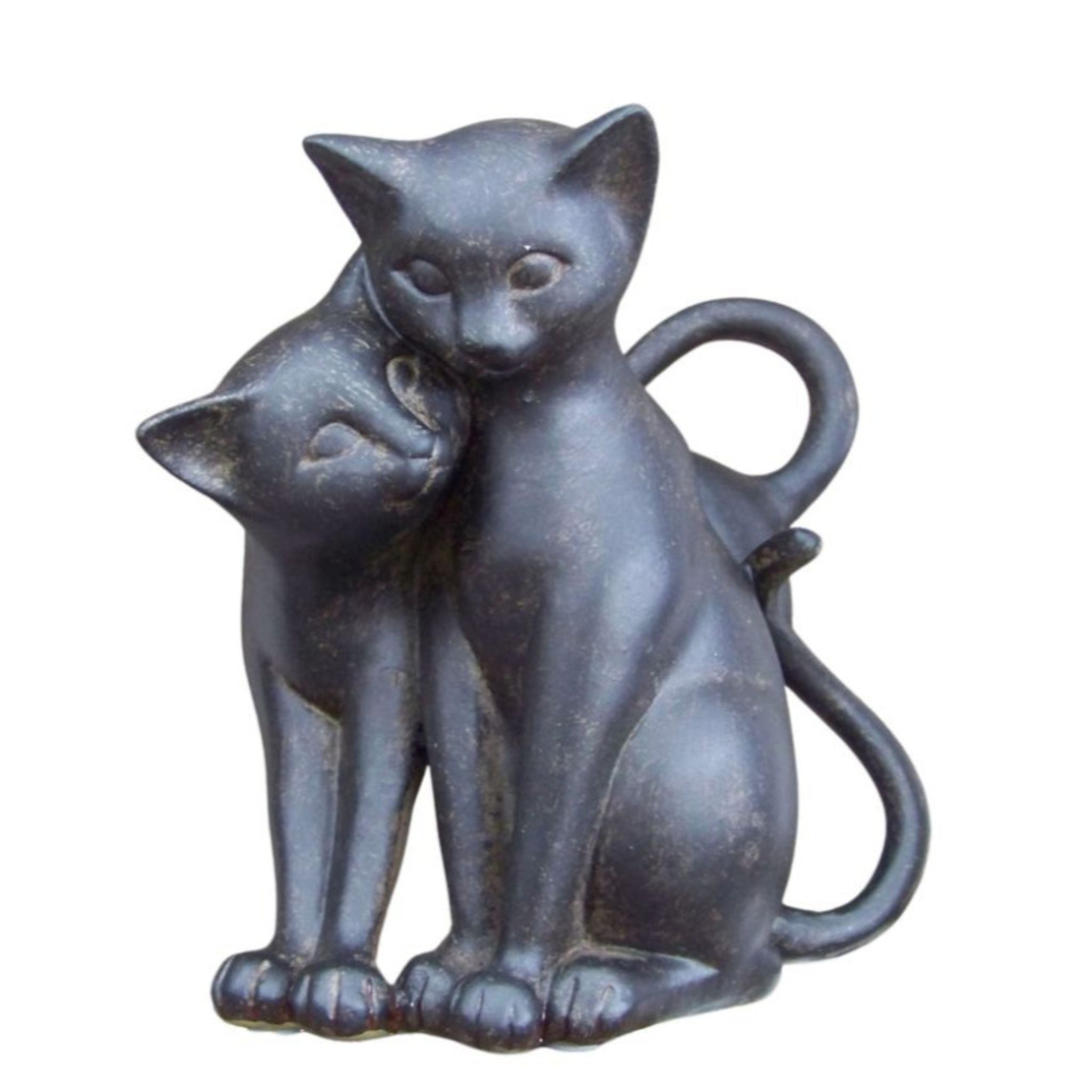 Dekofigur Katzenpaar Katzenfigur H17cm