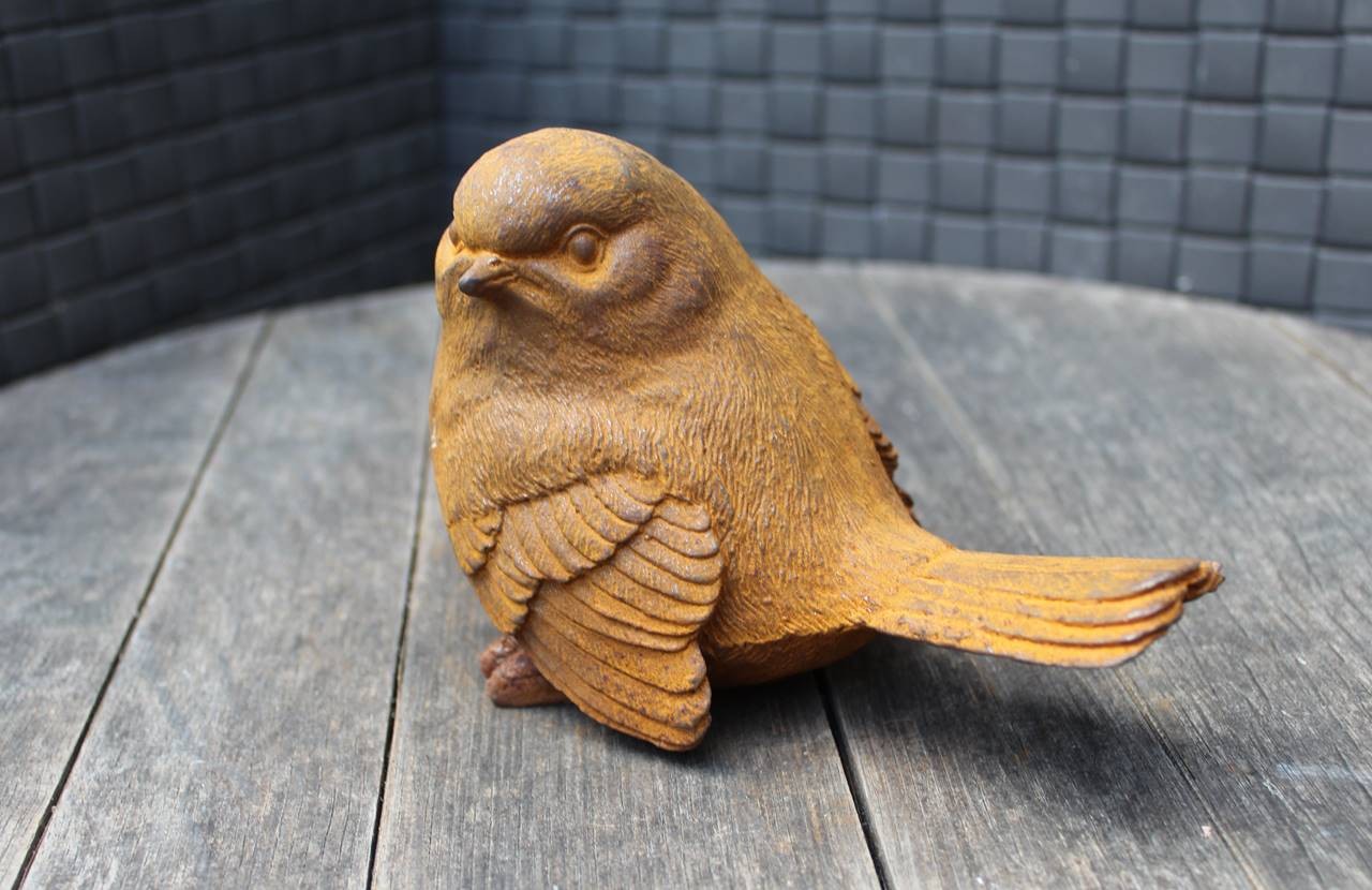 Gartenfigur Vogel links schauend