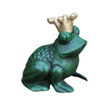 Froschkönig Gusseisen Antikgrün