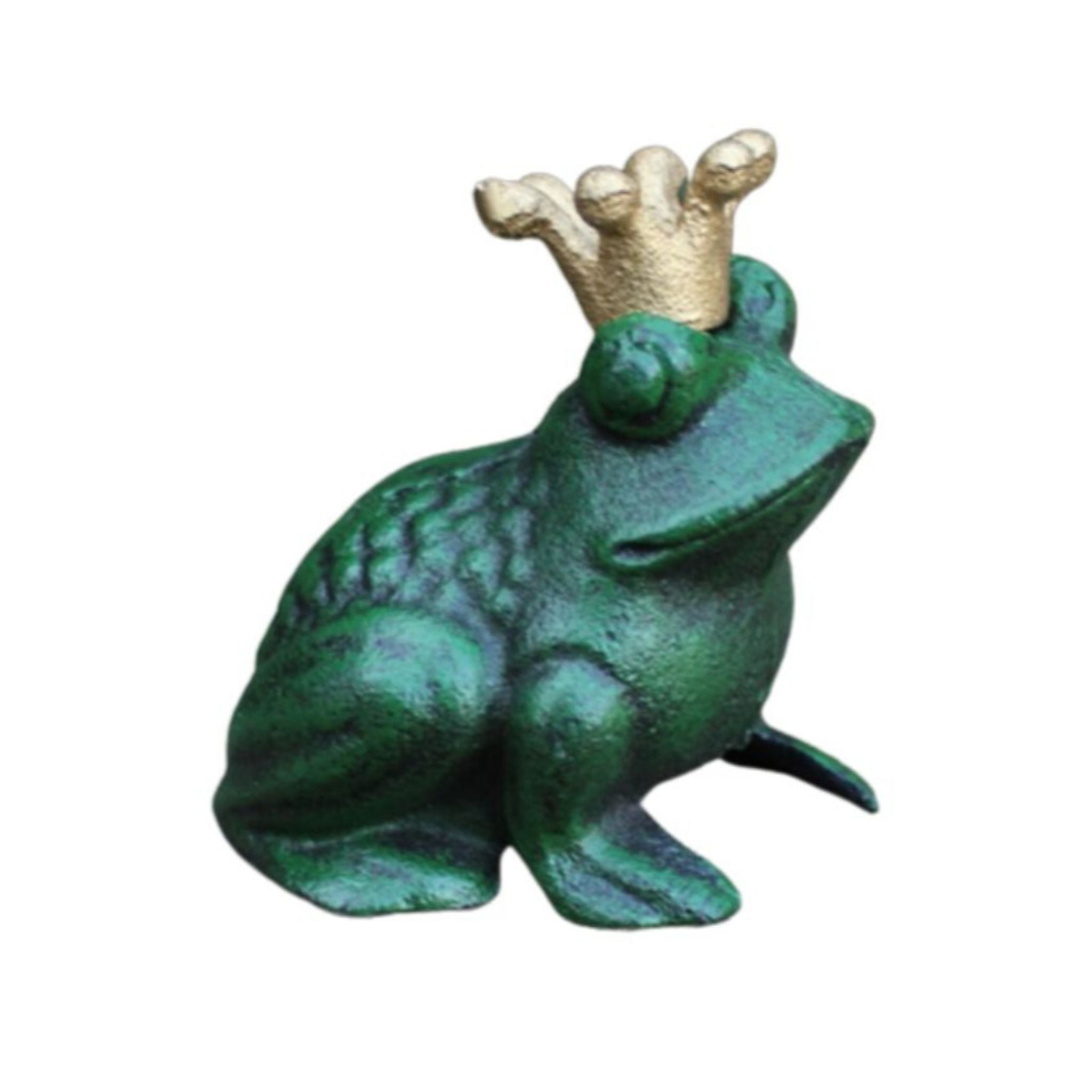 Froschkönig Gusseisen Antikgrün