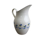 Emaille Krug mit Blumendekor 2,5 l im Landhaus-Look