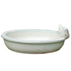 Vogelbad Keramik oval