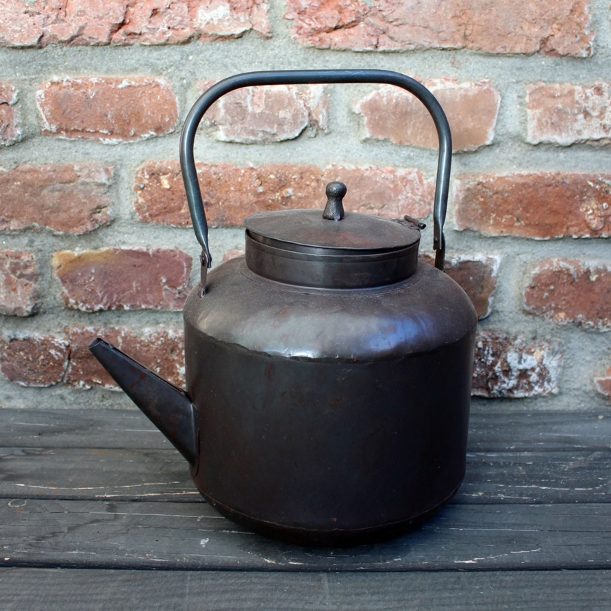 Deko Teekessel Metall Nostalgie Antik-Stil 31cm