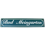 Emaille Schild Bad Meingarten Nostalgie-Look 40cm