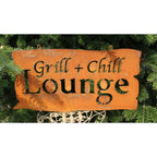 Rostschild Grill & Chill Lounge groß Landhausstil 46x23cm