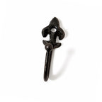 Mini Wandhaken frz Lilie antikschwarz Garderobe Minihaken H6cm