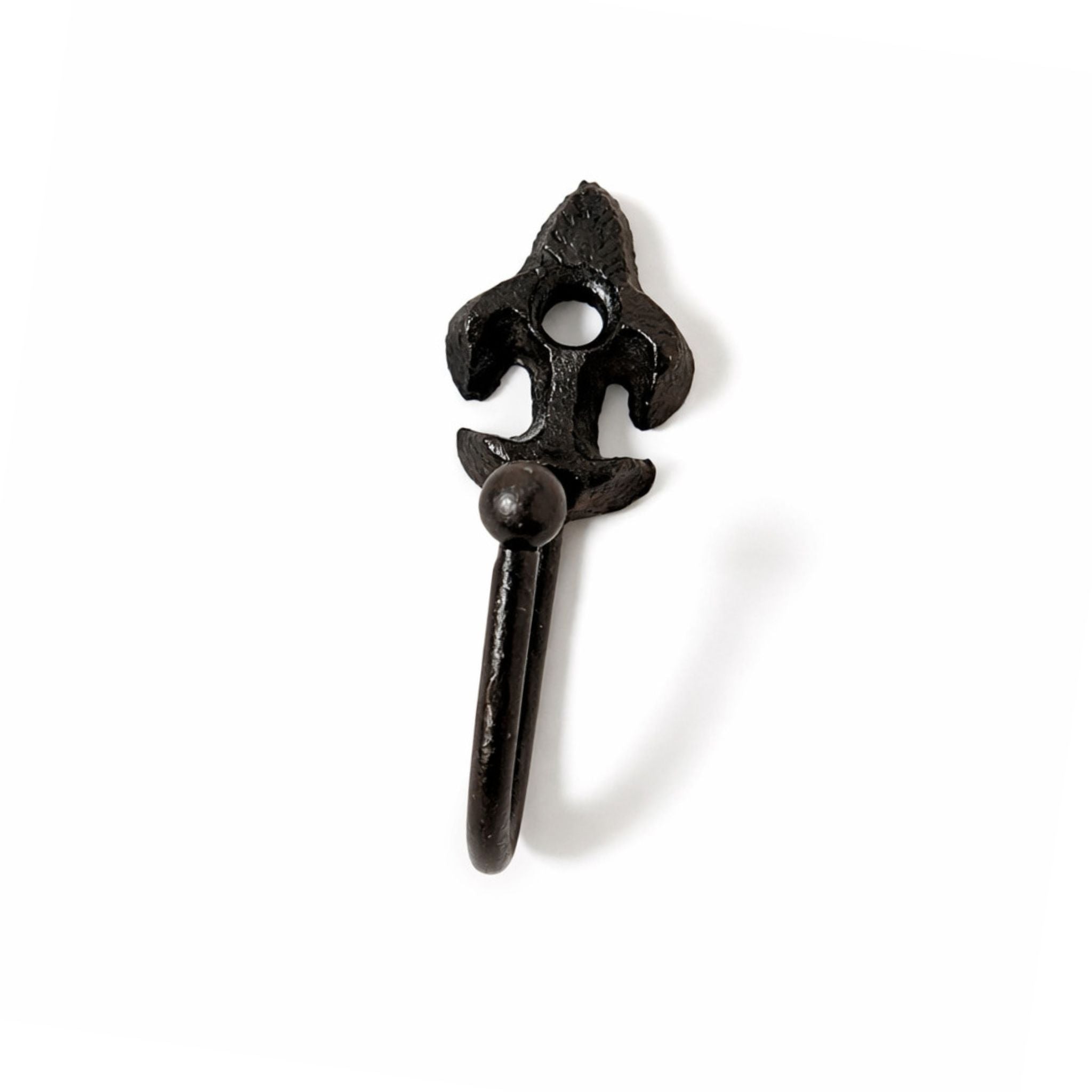 Mini Wandhaken frz Lilie antikschwarz Garderobe Minihaken H6cm