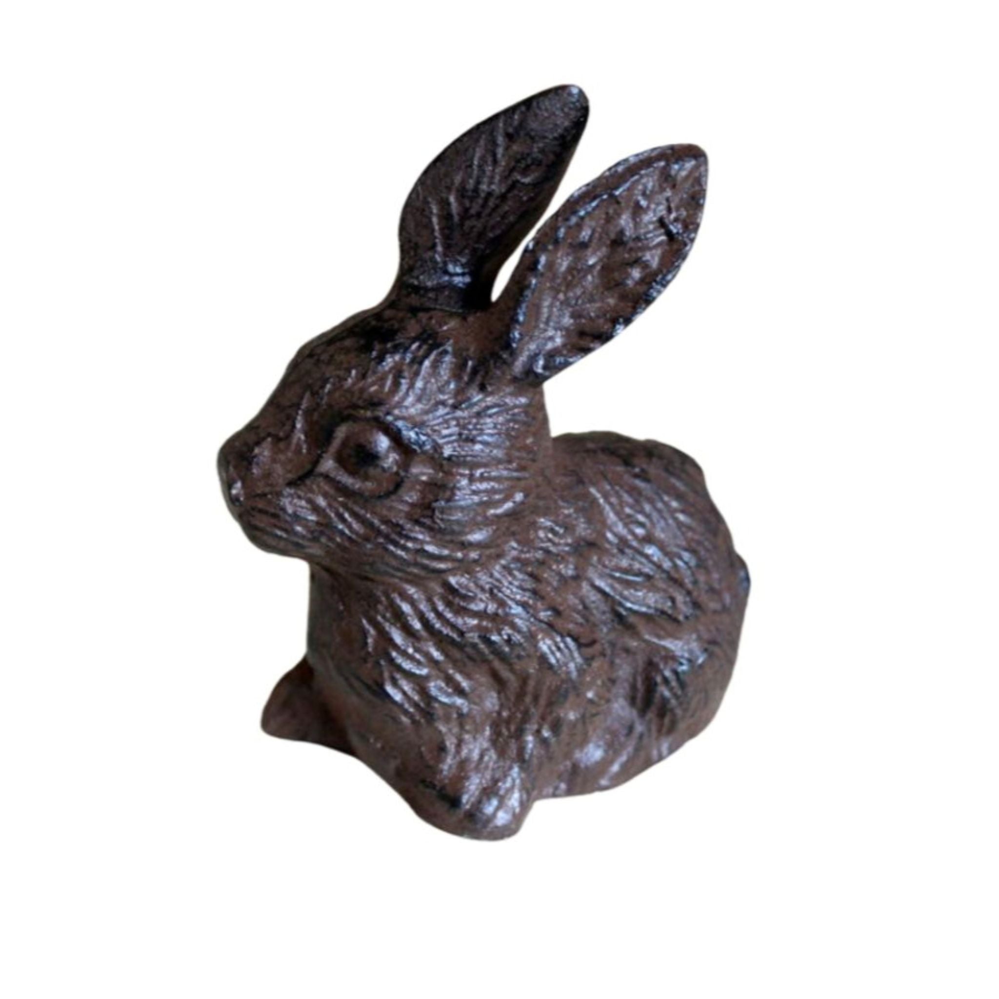 Gartenfigur Hase Gusseisen