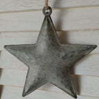 Zinkstern Shabby Chic zum Aufhängen 11,5 cm