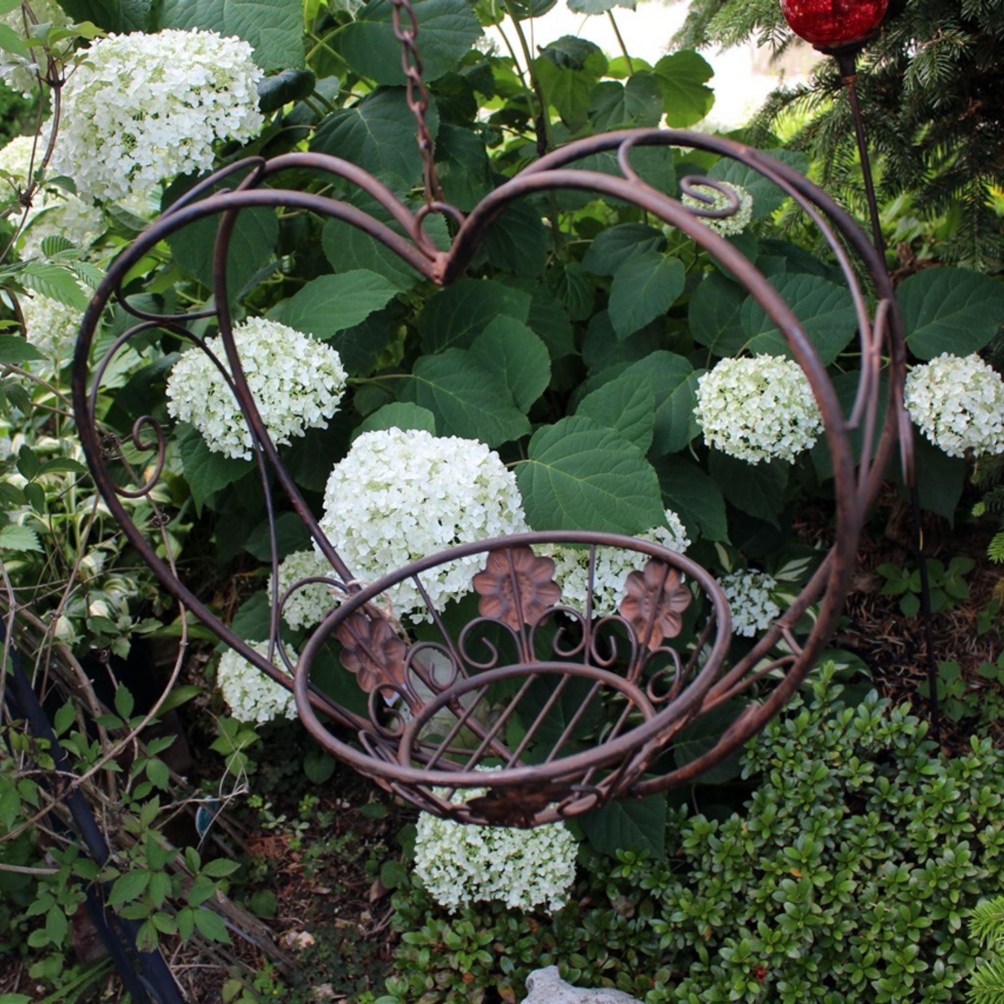 Blumenampel Herz