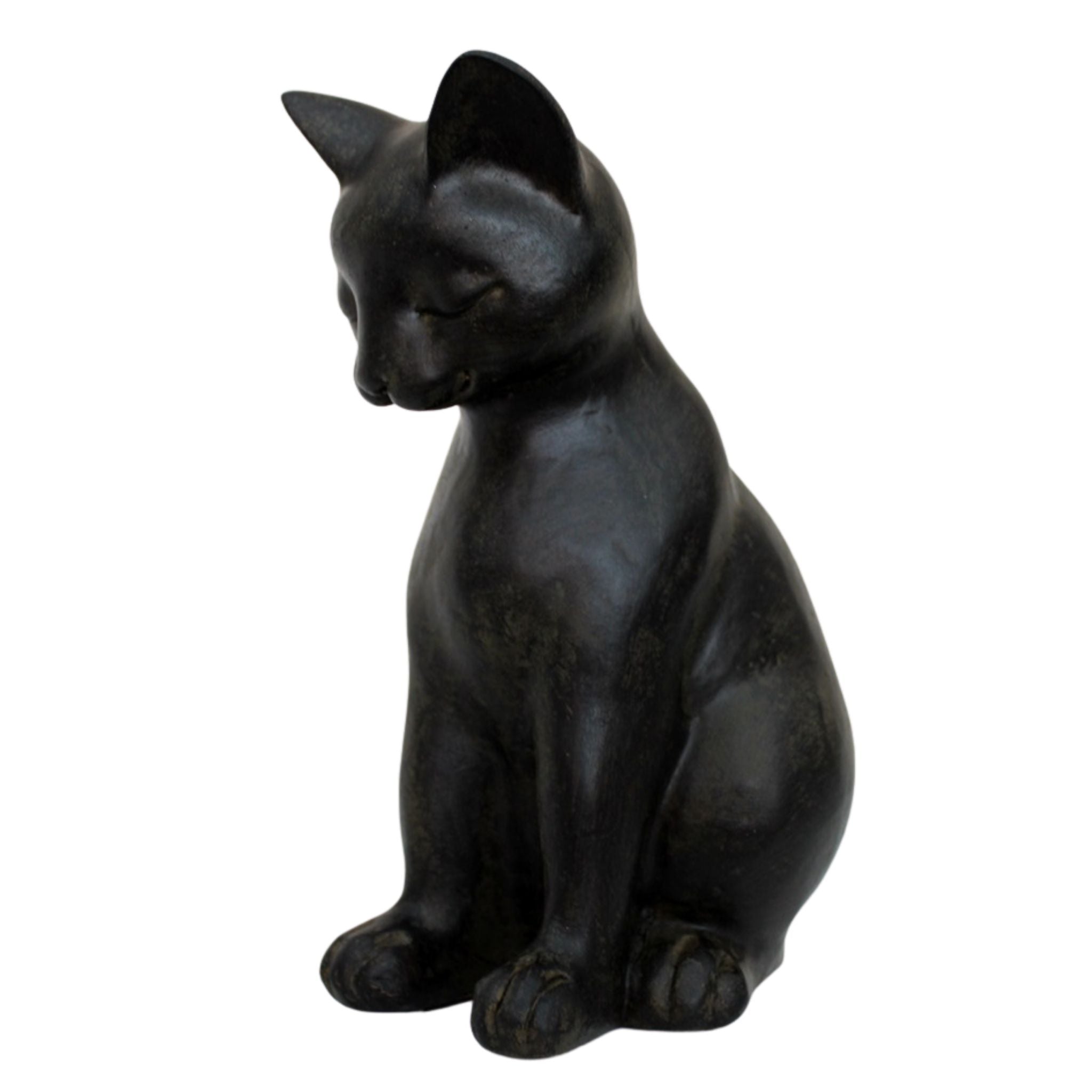 Dekofigur Katze Sitzend Vintage Look 21cm