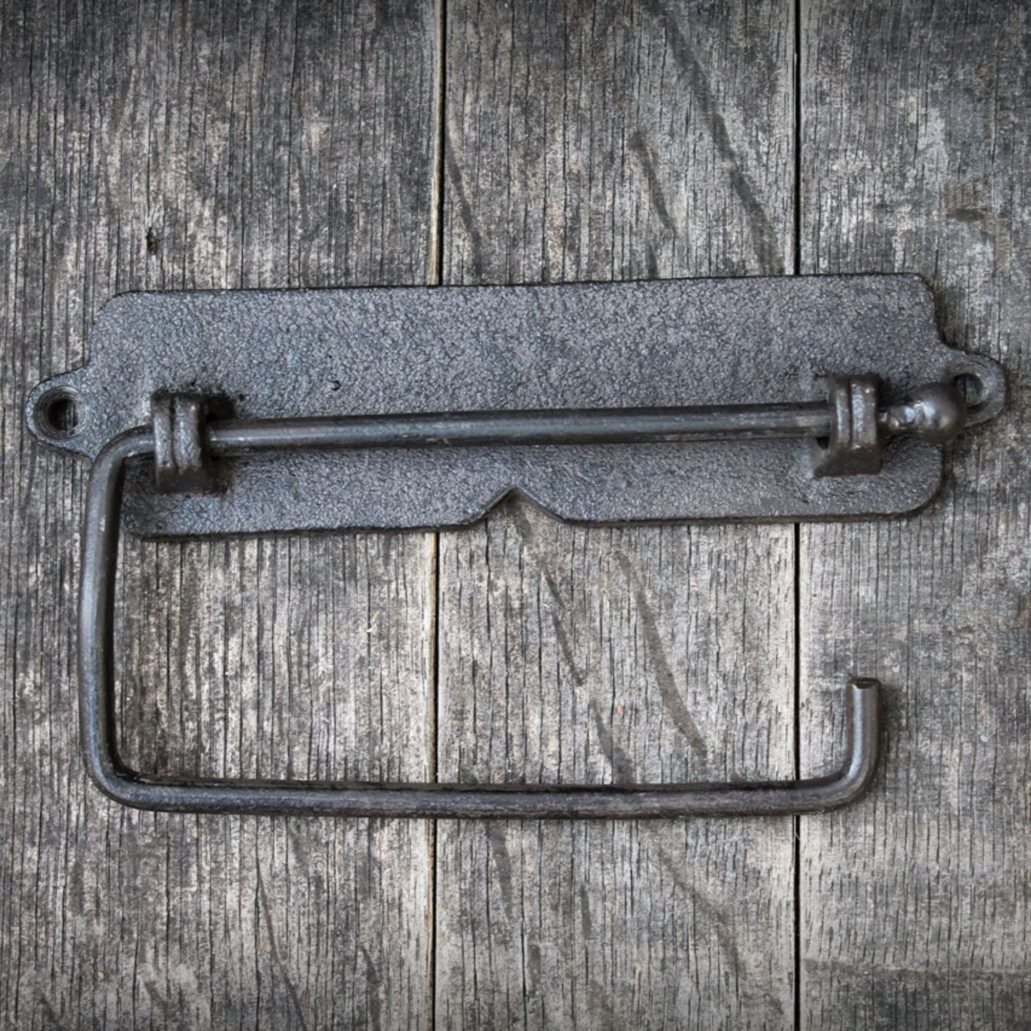 Toilettenpapierhalter antikbraun Gusseisen Landhausstil