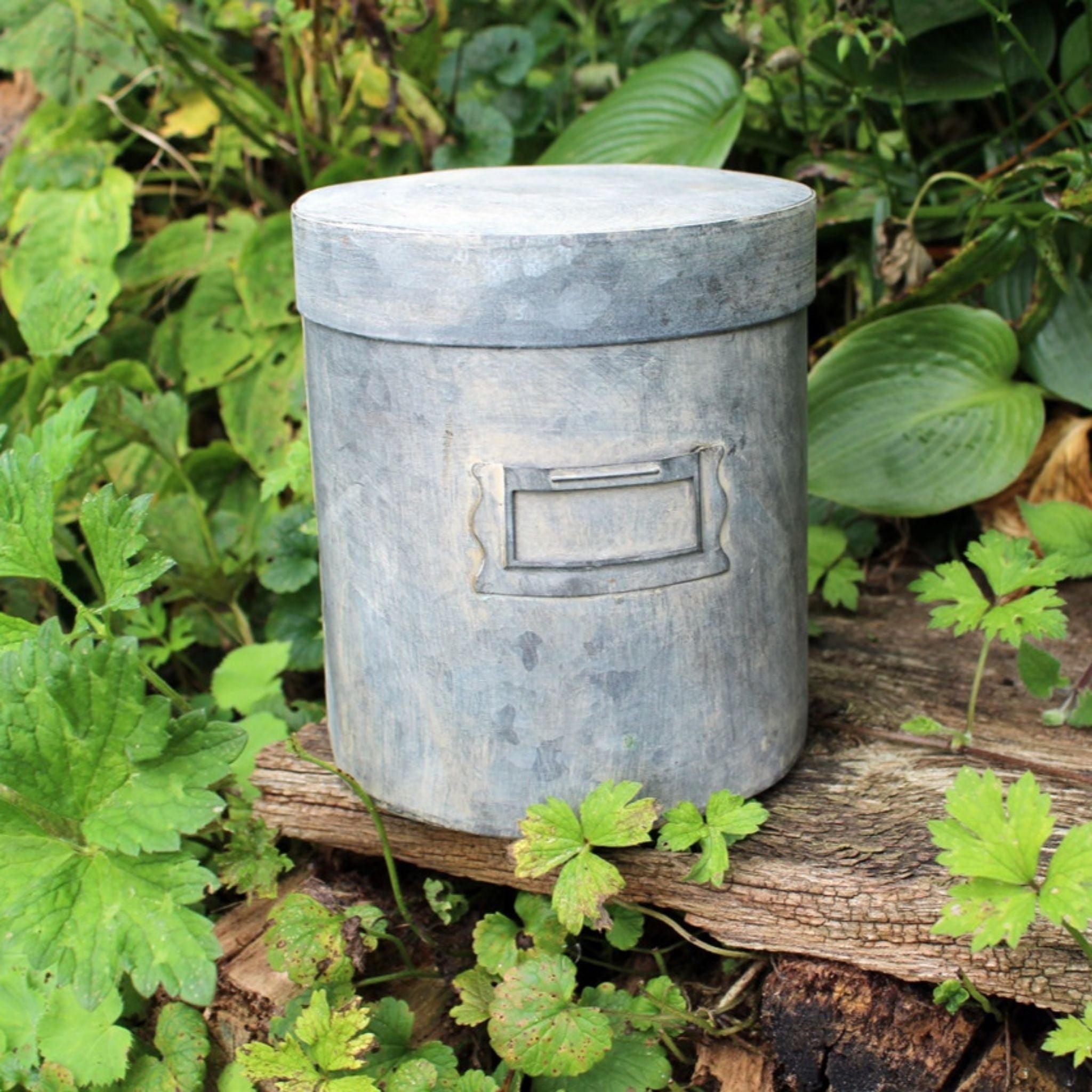 Zink Vorratsdose 15cm Nostalgie Aufbewahrung