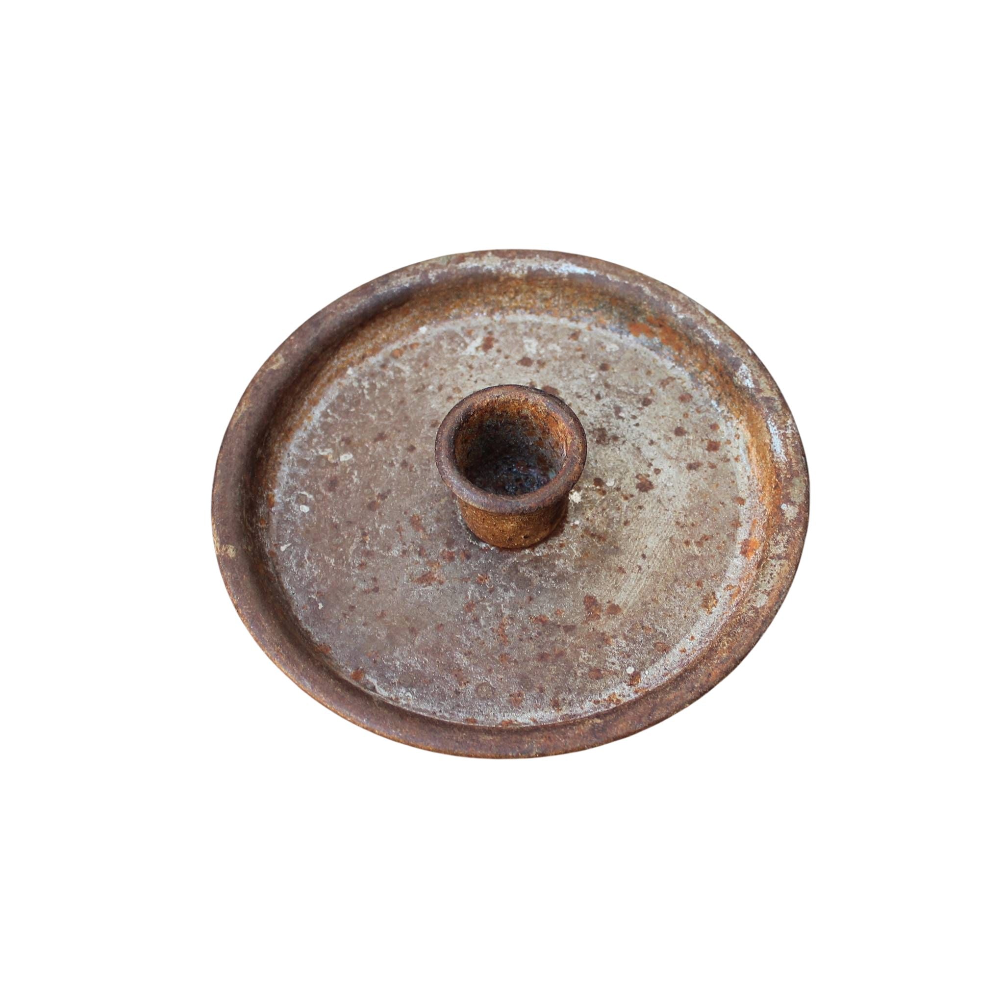 Kerzenhalter rund rostig D12,5cm