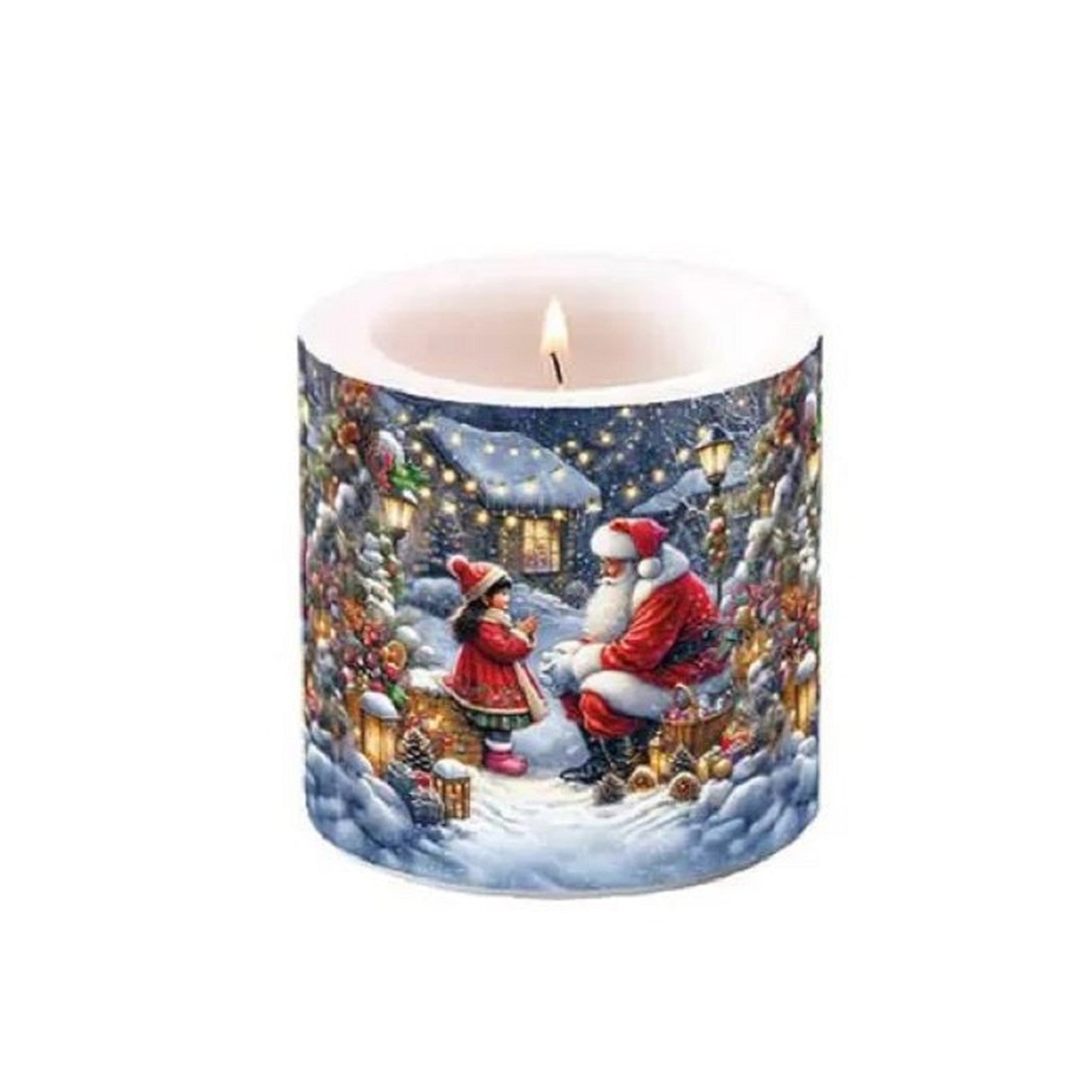 Kerze Gespräch mit dem Weihnachtsmann