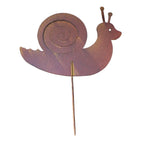 Gartenstecker Schnecke Edelrost Landhaus-Stil 40cm