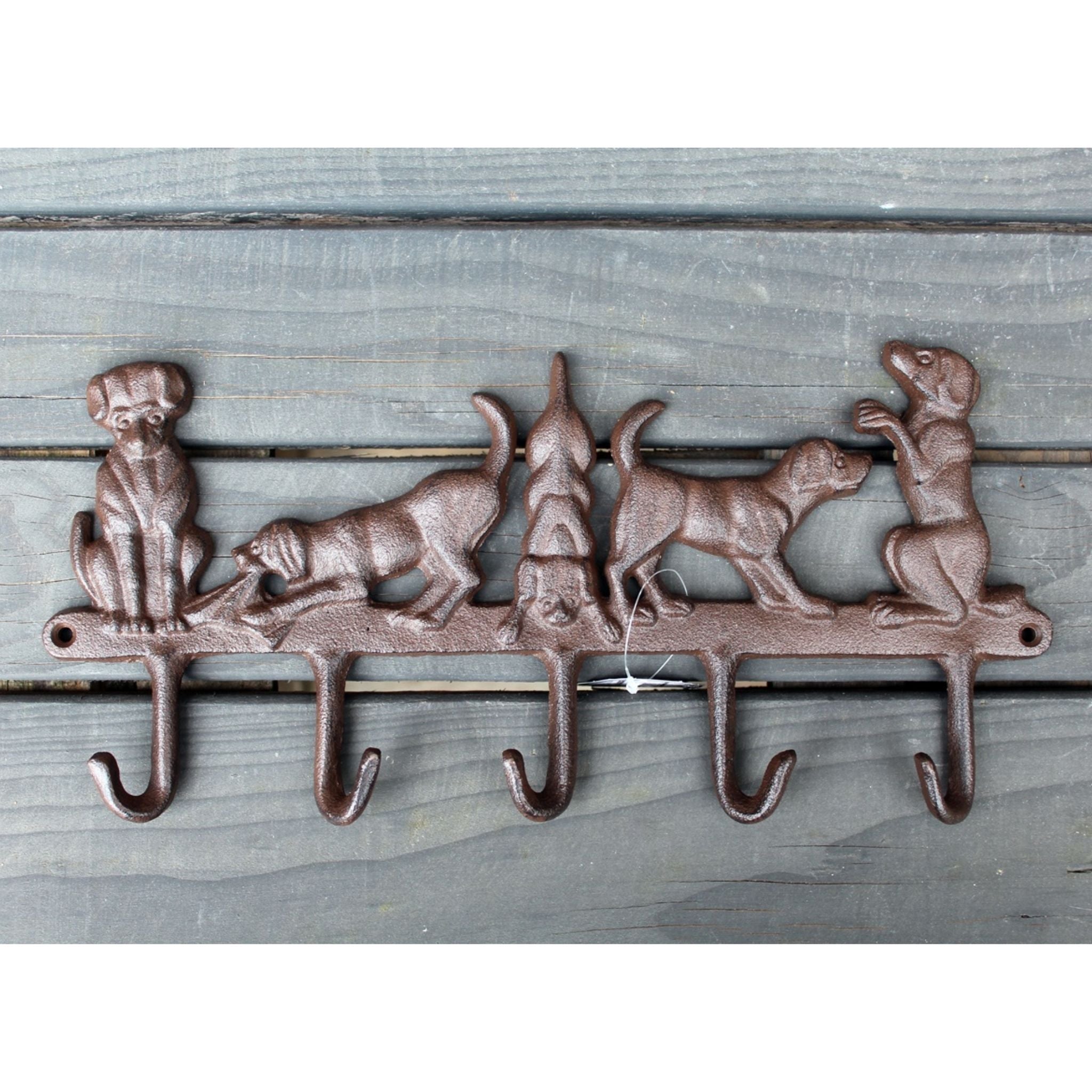 Garderobenleiste Hunde 5 Haken
