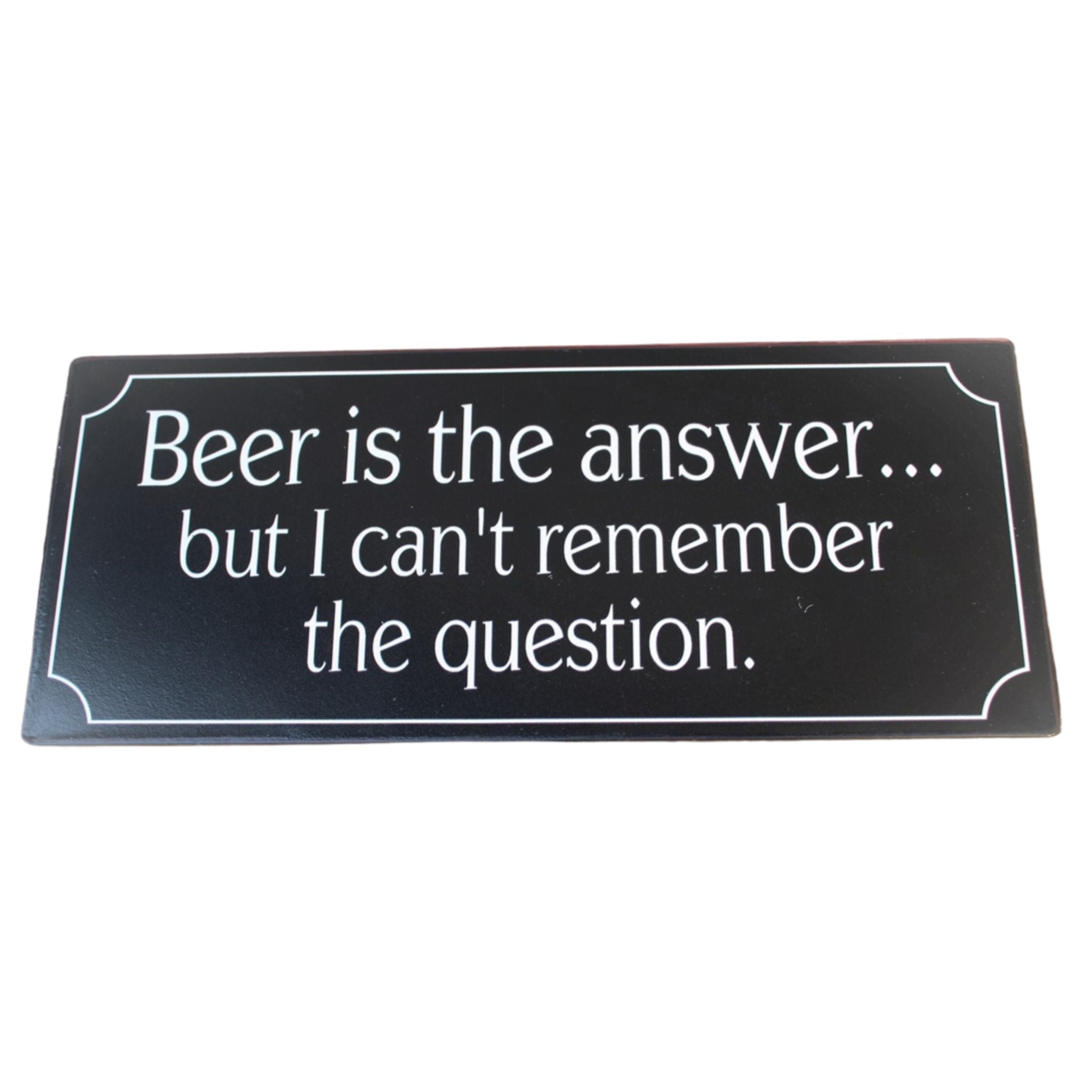 Metallschild Bier Beer is the answer Retro Stil 30cm