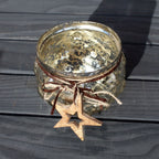 Windlicht Glas Sterne 12cm