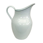 Emaille Krug Weiß Nostalgie-Stil 2,5L