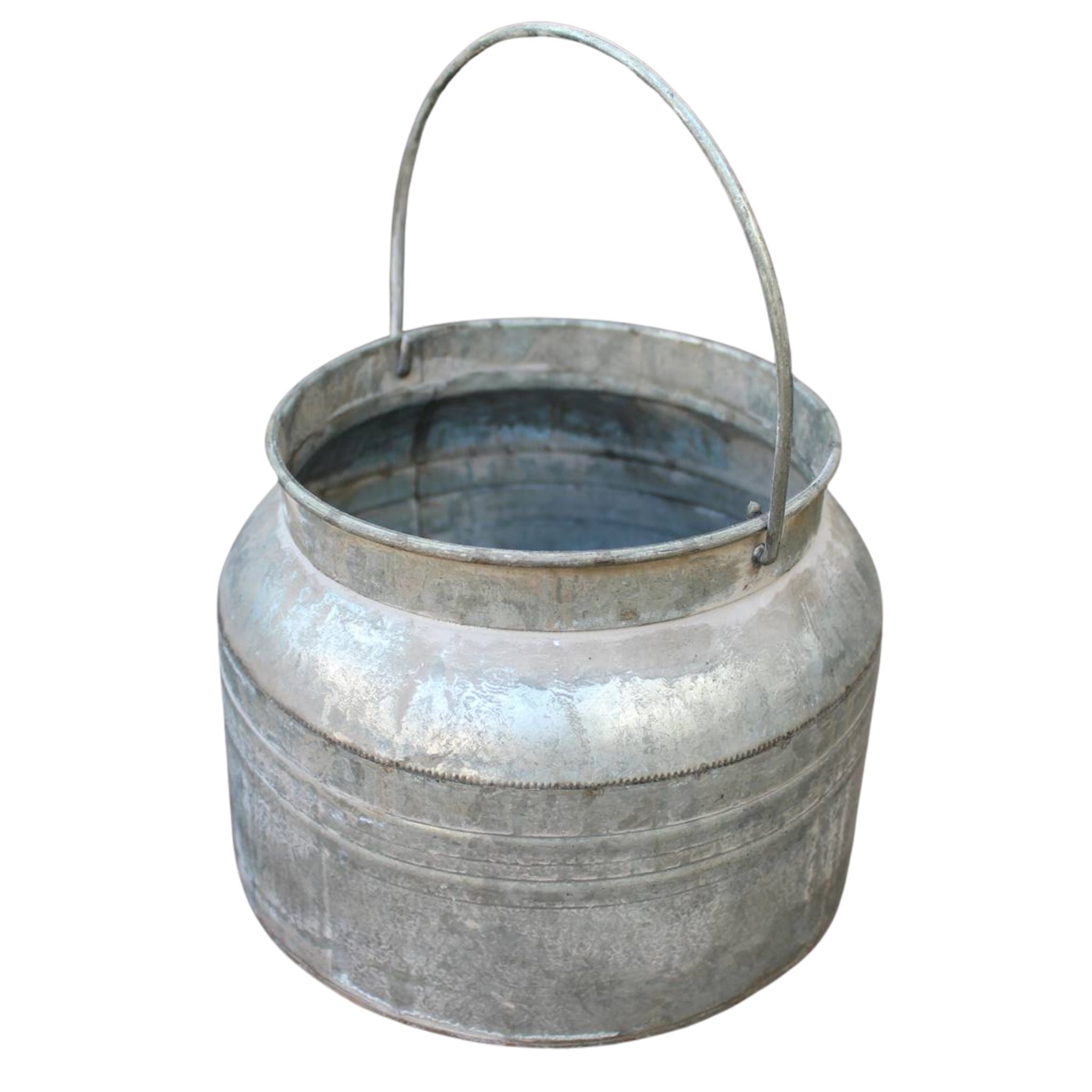 Pflanztopf Zink mit Henkel