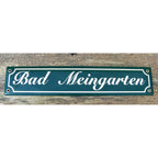 Emaille Schild Bad Meingarten Nostalgie-Look 40cm