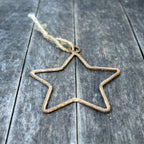 Roststern zum Aufhängen Weihnachtsdeko 10 cm