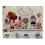 Shabby Blechschild Provence Nostalgie Blumen