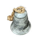 Zinkglocke Dekoglocke mit Seil zum Aufhängen 20 cm