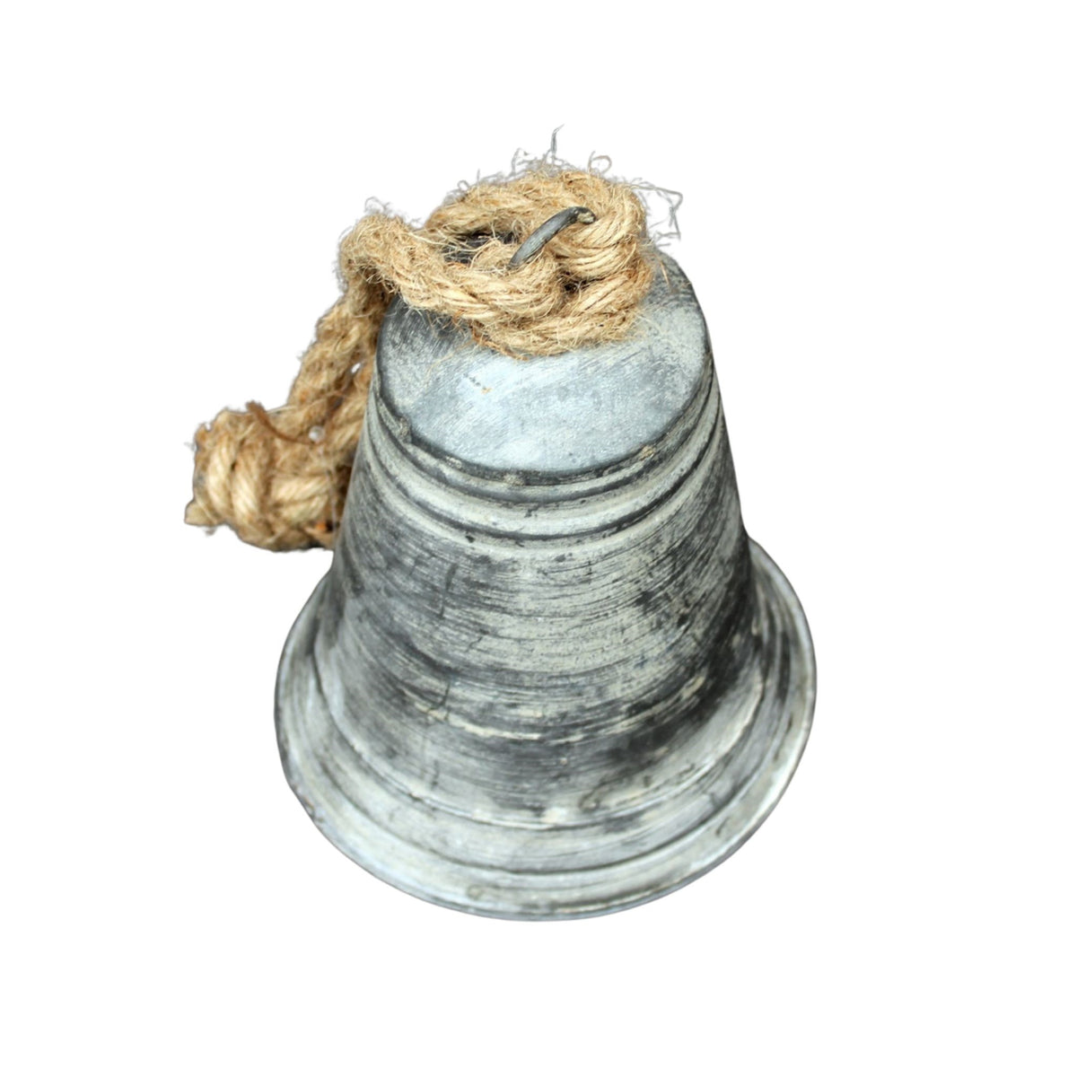 Zinkglocke Dekoglocke mit Seil zum Aufhängen 20 cm