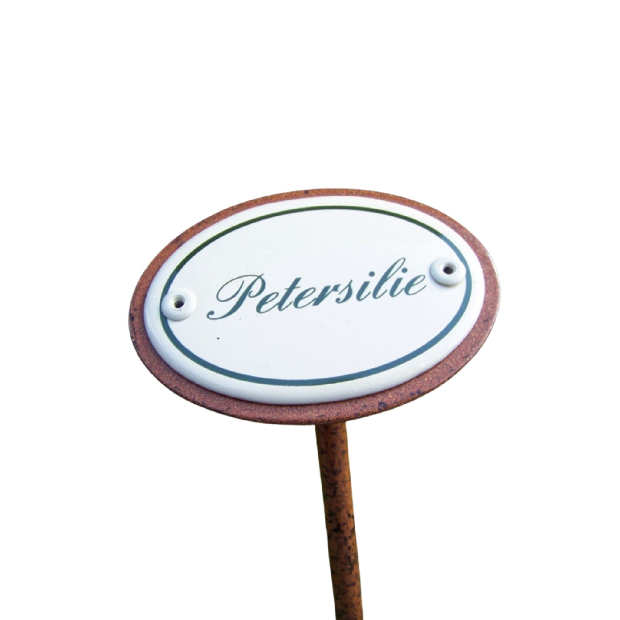 Kräuternamenschild Emaille Kräuterstecker Pflanzenstecker Auswahl treffen