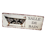 Shabby Blechschild Badezimmer 36x13cm Retro
