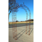 Rosenbogen mit Spitze 1,5 x 2,75 Rost