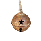 Deko Schellenglocke Rost mit Sternen 16 cm