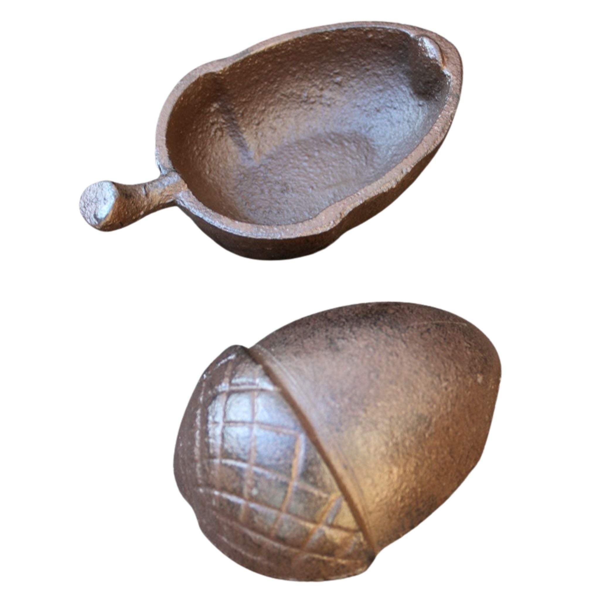 Schlüsselversteck Eichel Gusseisen