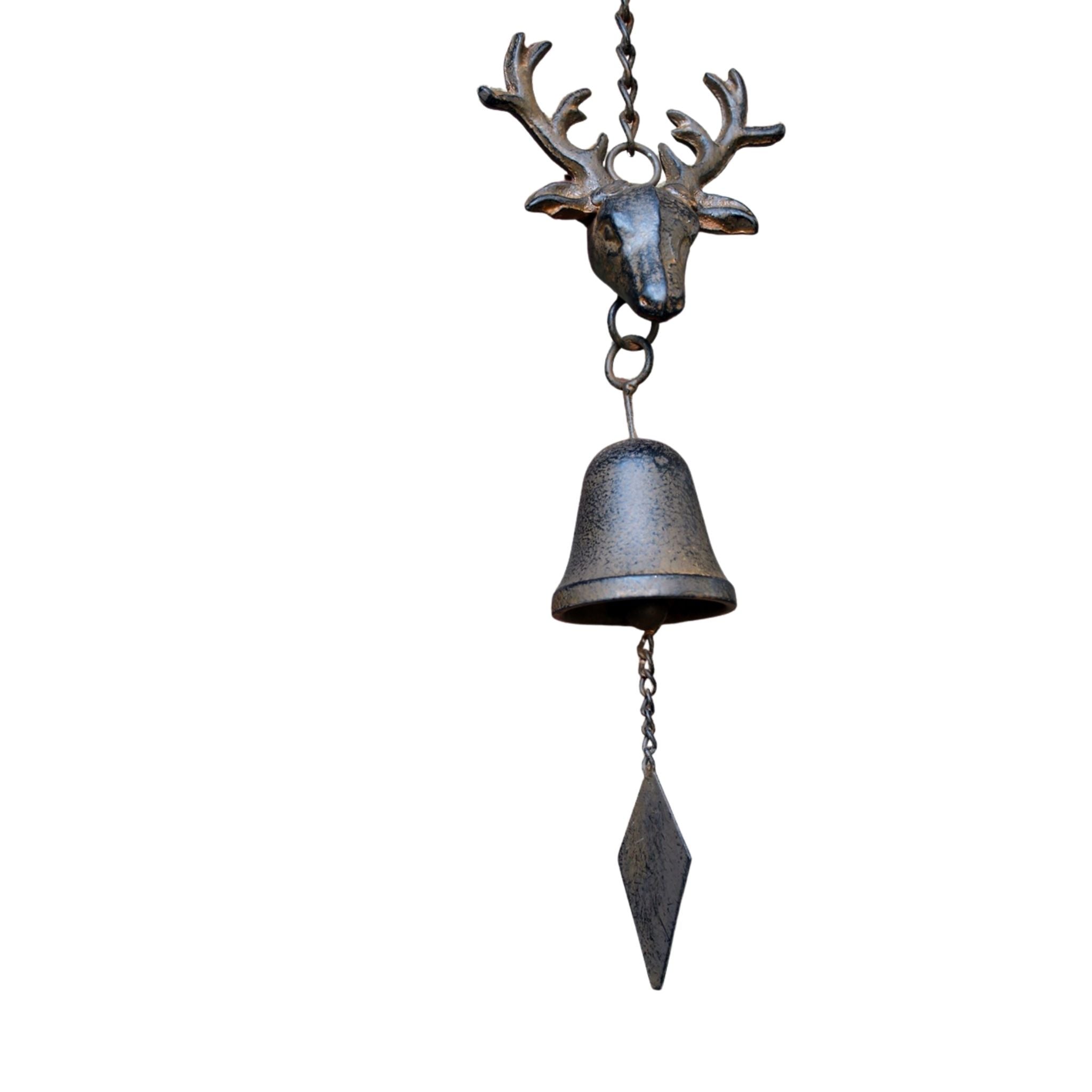 Türglocke Hirsch Nostalgie Geweih Jagd Türdeko Gusseisen