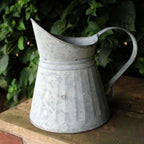 Deko Zink Krug groß Metall H22cm