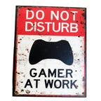 Blechschild Do not disturb - Gamer